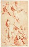 Seven Putti at Play with Symbols of Vanity