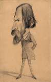 Caricature of Auguste Vacquerie