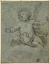 Putto Seated on Clouds