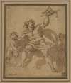 An allegory of Architecture; A male figure with two putti
