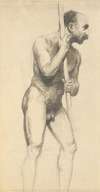 Male Nude with a Pole