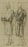 Study of Two Standing Figures