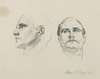 Two Studies of the Head of a Man