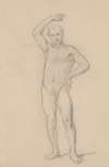 Nude sketch to the high priest to the painting ‘Martyrdom of St. Matthias’