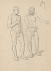 Nude sketches of the figure of King Sigismund I and Hetman Tarnowski in the painting ‘The Upbringing of Sigismund Augustus’