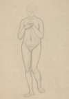 Nude study for the figure of Mary in the painting ‘The Immaculate Conception of the Blessed Virgin Mary’