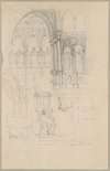 Sketches of fragments of Gothic architecture