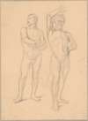 Sketches of nude males to the painting ‘Martyrdom of St. Matthias’