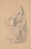 Study of the Prophet Isaiah’s robes for the painting ‘The Immaculate Conception of the Blessed Virgin Mary’