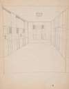 Design sketches for Hotel Alamac, 71st and Broadway, New York, NY. Plan of hallway