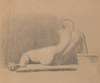 Study of a Reclining, Nude Figure