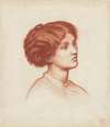 A study of Mrs Frederick Leyland, bust-length, for ‘Monna Rosa’