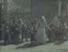 L’arrivée à la gare du Nord en 1914. Infirmière conduisant des enfants