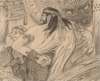 ‘Agamemnon powstaje na Achillesa i Menelaos’ (Dwaj Atrydzi). Ilustracja do ‘Iliady’ Homera