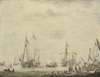 Royal Yacht and State Yacht Sail from Moerdijk with Charles II, King of England, on board, 1660