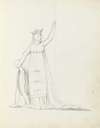 Mrs. Siddons leading child by the hand with left arm raised