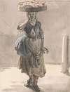 London Cries; A Girl with a Basket on Her Head (‘Lights for the Cats, Liver for the Dogs’)
