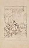 Study of a Woman Sleeping in Her Chamber and a Man Standing Over Her Bed