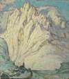 Snowy Mountains. Study from Lofoten