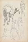 Study of an Ox and Standing Figures