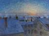 Sunrise over the Rooftops. Motif from Stockholm
