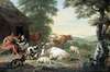 Arcadian Landscape with Shepherds and Cattle