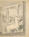 Sketch for the Painting Lonely Horse