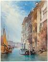 A Gondola on the Grand Canal, Venice