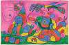 Double page plate (between pages 84 and 85) from King Ubu (Ubu Roi)