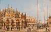 A View Of St Mark’s Basilica And A View Of St Mark’s Square