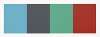 Blue Gray Green Red