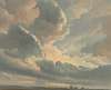 Study of Clouds with a Sunset near Rome