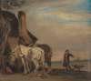 Karl, der bringer vand til to heste (kopi efter Paulus Potters maleri på Louvre)