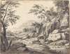 Classical Landscape with a Waterfall