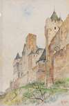 Battlements of Carcassonne, France