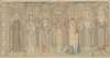 Ontwerp voor de Tweede Bossche Wand; zeven staande heiligen.