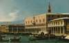 Venice, A View Of The Molo, Looking West, With The Palazzo Ducale And South Side Of The Piazzetta