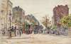 Tramways à impériale dans une avenue de Paris, en 1901