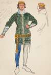 John of Gaunt, costume sketch for Henry Irving’s Planned Production of King Richard II