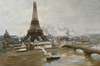 La tour Eiffel et le Champ-de-Mars, en janvier 1889