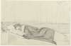 Vrouw van Richard Roland Holst in bed, naar links