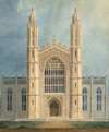Library and Chapel, University of Michigan, Ann Arbor (front elevation)