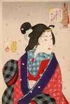 Wanting to Meet Someone; A Courtesan of the Kaei Period (1848-1853)
