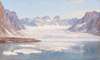 Ansicht eines Gletschers (Spitzbergen)
