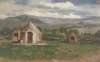 Landscape sketch with primitive huts, Provence