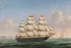 Vollschiff ‘Ferdinand Brumm’ vor der Steilküste von Dover