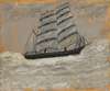 Sailing Ship in a Stormy Sea