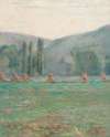 French Landscape with Haystacks
