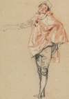 Study of a Standing Dancer with an Outstretched Arm