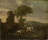 Italian Landscape with Shepherdess and Flocks
